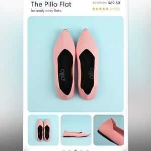 Pink pillowcase flats